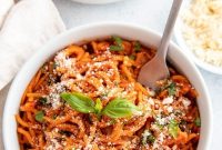 Italian-Style Sweet Potato Noodles with Garlic & Basil