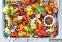 One-Pan Sausage with Roasted Vegetables