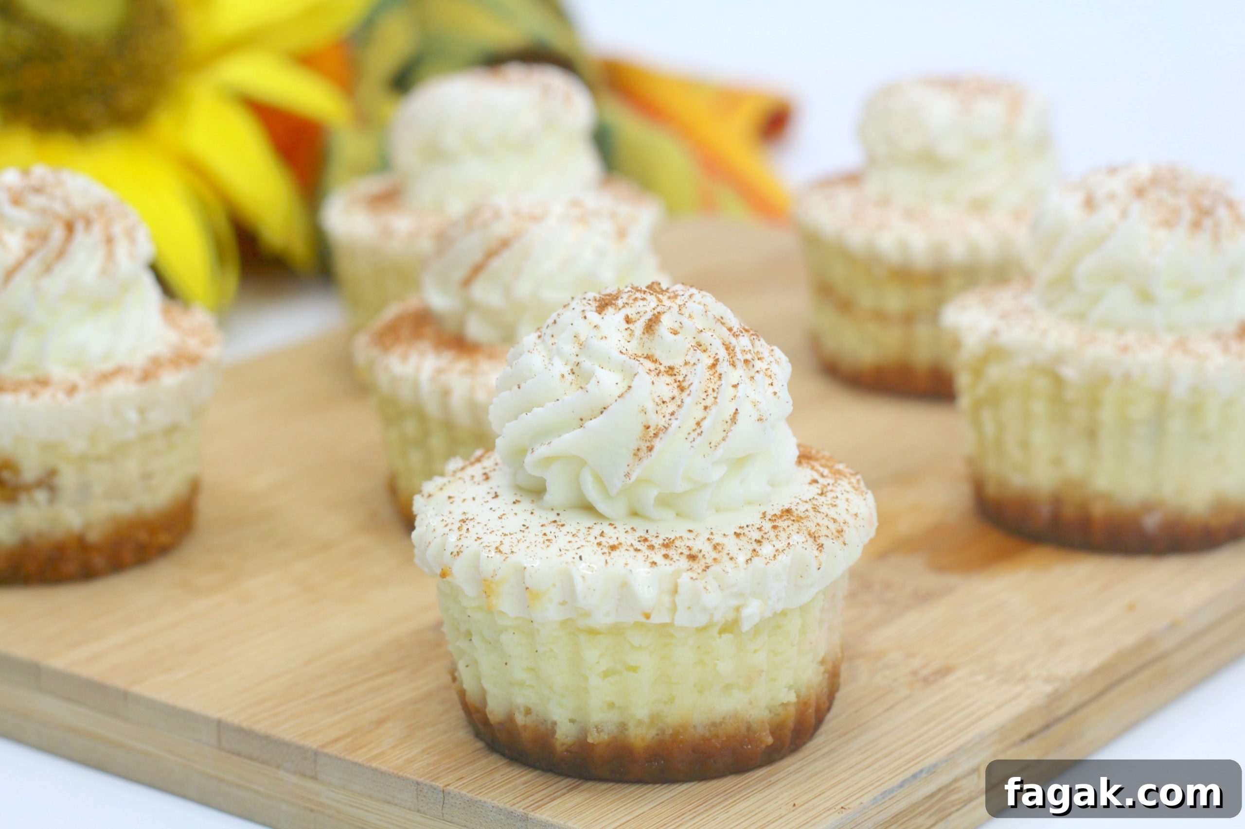 Selection of mini cheesecakes