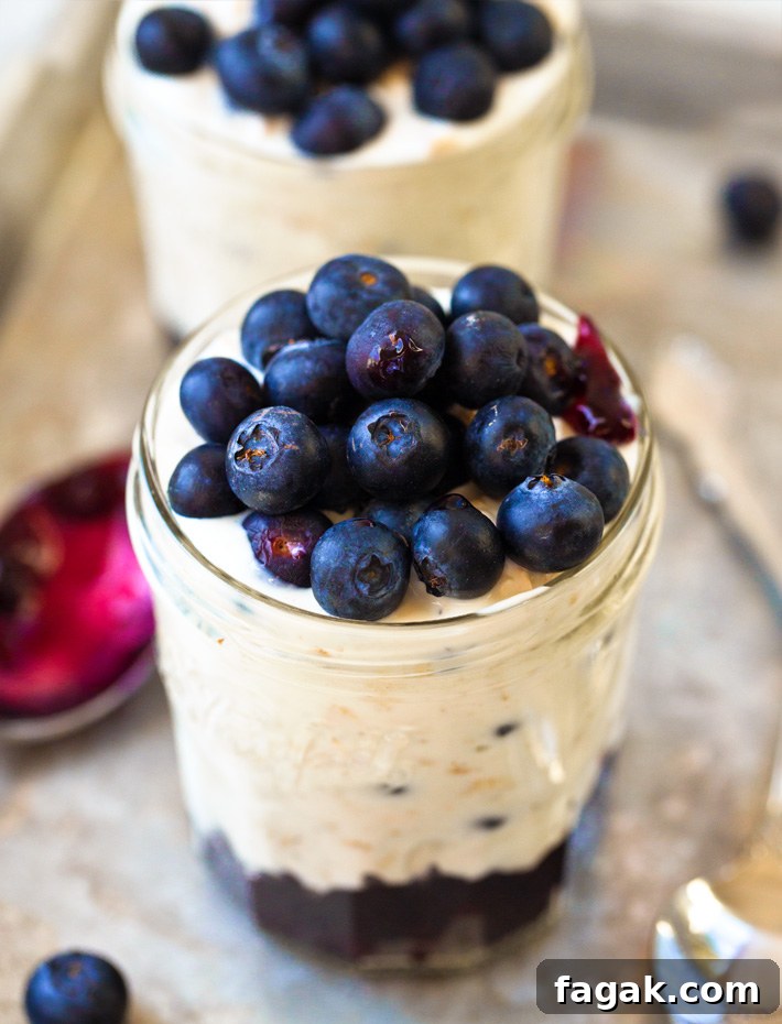 Blended Healthy Blueberry Oatmeal 