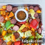 one pan sausage and veggies