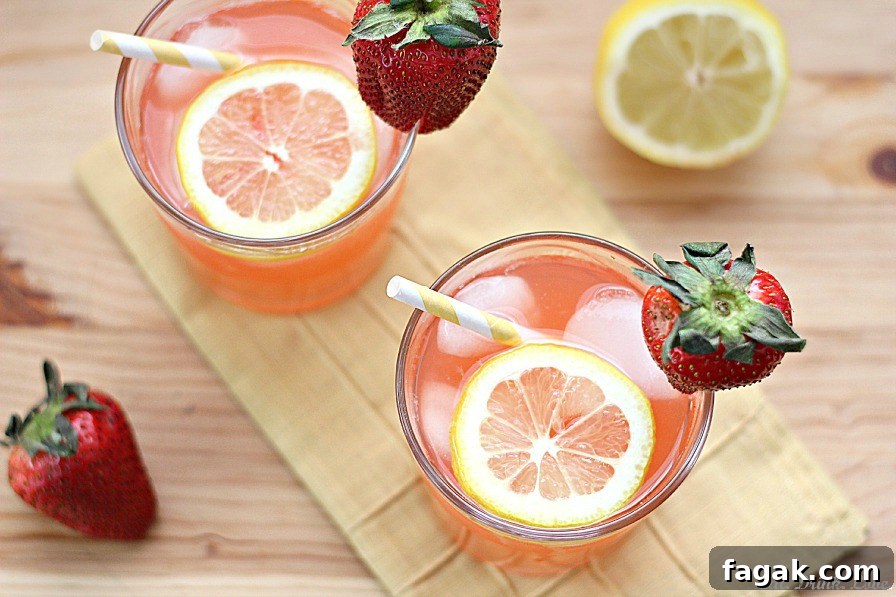 Sparkling Strawberry Lemonade
