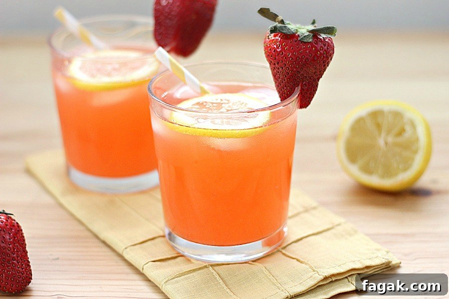 Sparkling Strawberry Lemonade