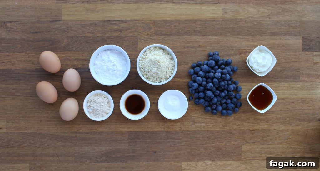 paleo blueberry muffins plated