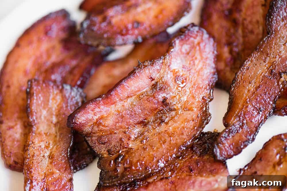 crispy and chewy Air Fryer Bacon