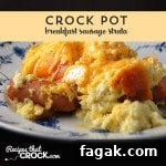 This Crock Pot Breakfast Sausage Strata is so easy to make. Kids and adults alike love this recipe!