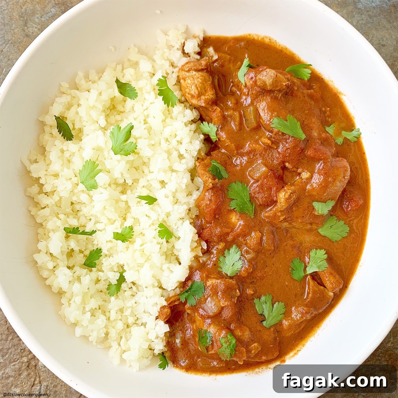 with cauliflower rice