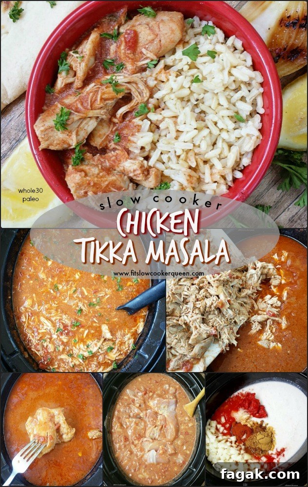 Chicken tikka masala is an Indian-restaurant dish that’s perfect for the slow cooker. This whole30 and paleo version is healthy but not lacking in flavor.