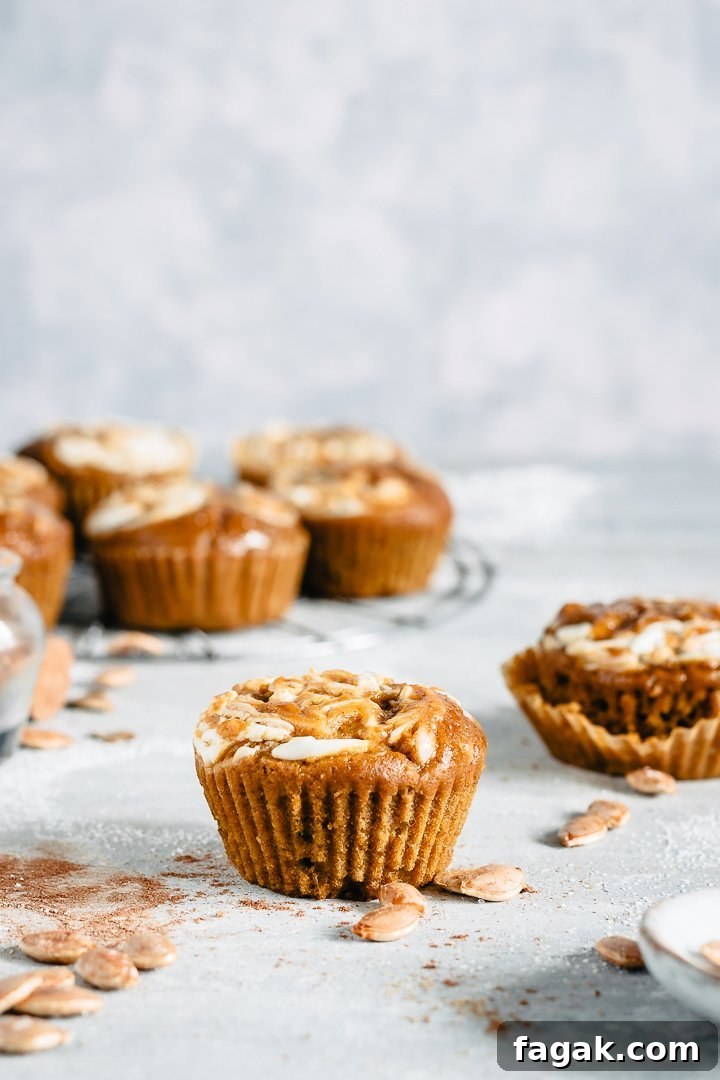 soft and healthy pumpkin muffins