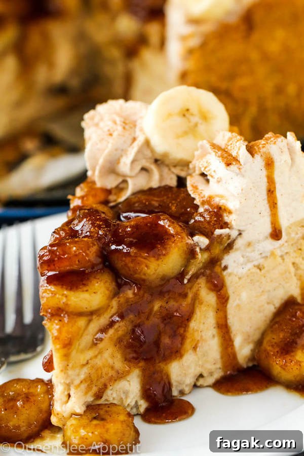 Decadent Bananas Foster Cheesecake with Rum Caramel 65 Bananas Foster Cheesecake