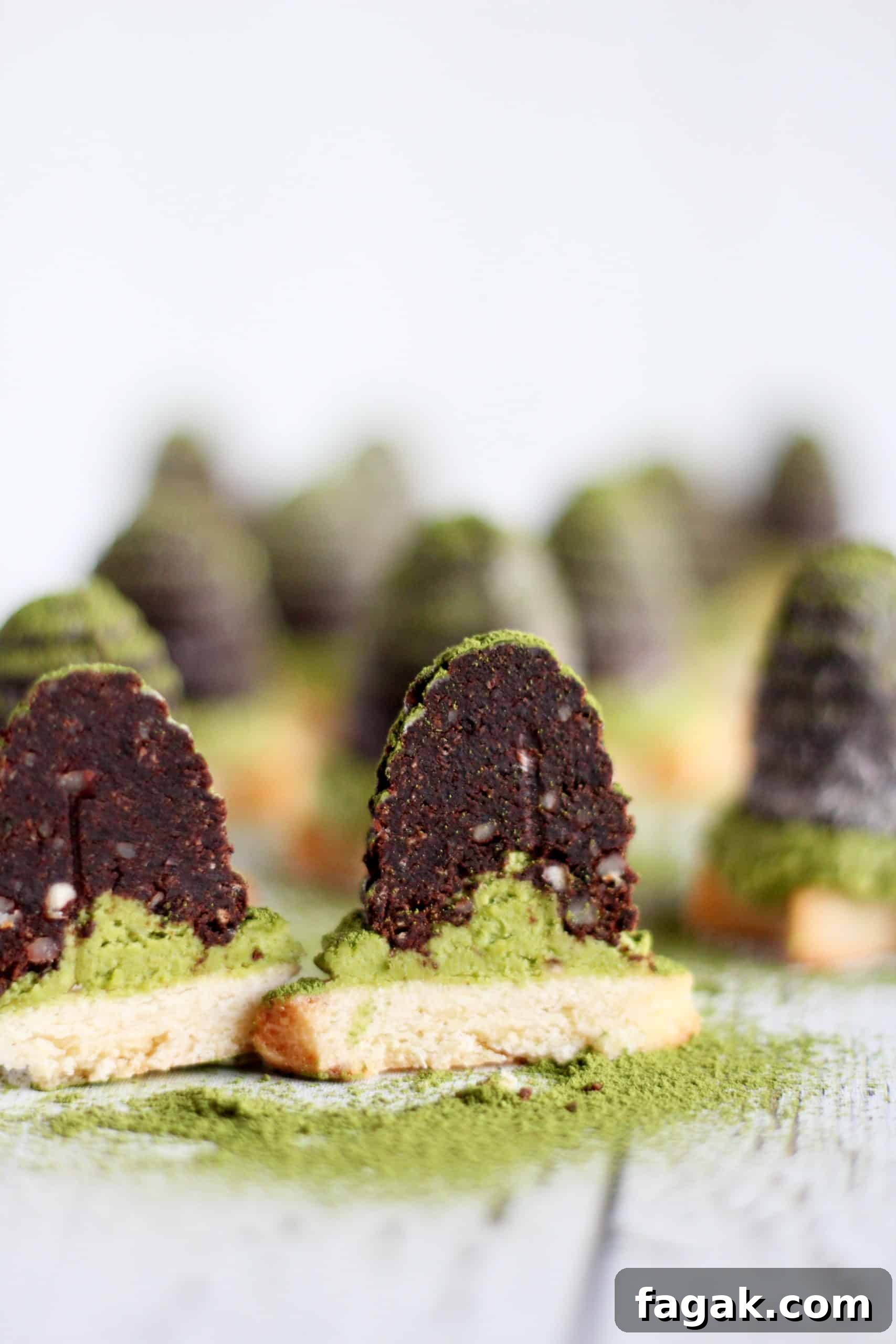 matcha beehive cut in half